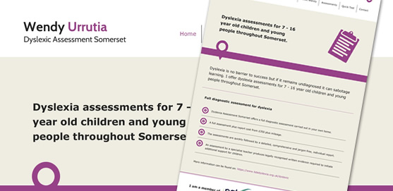 Dyslexia Assessment Somerset Website